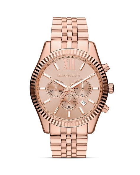 rose gold michael kors watch men's|michael kors men's rose gold.